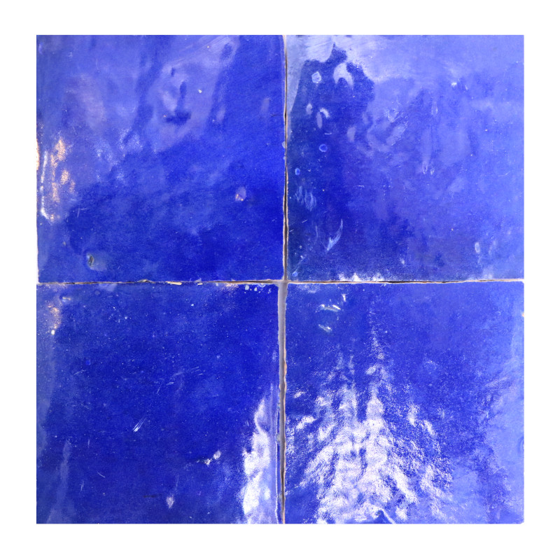 zellige 10×10 bleu fonce