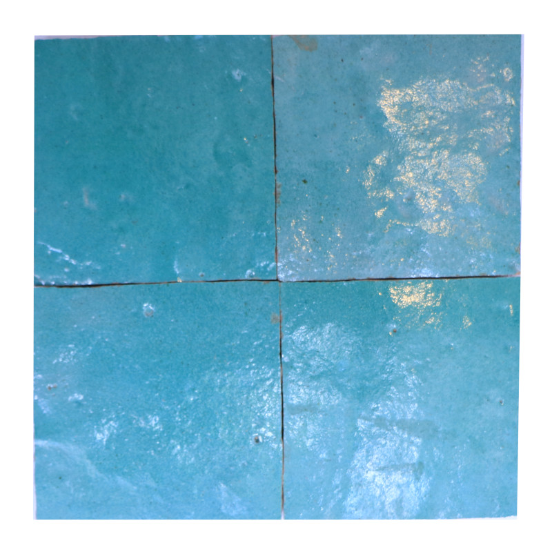 zellige 10×10 bleu turquoise