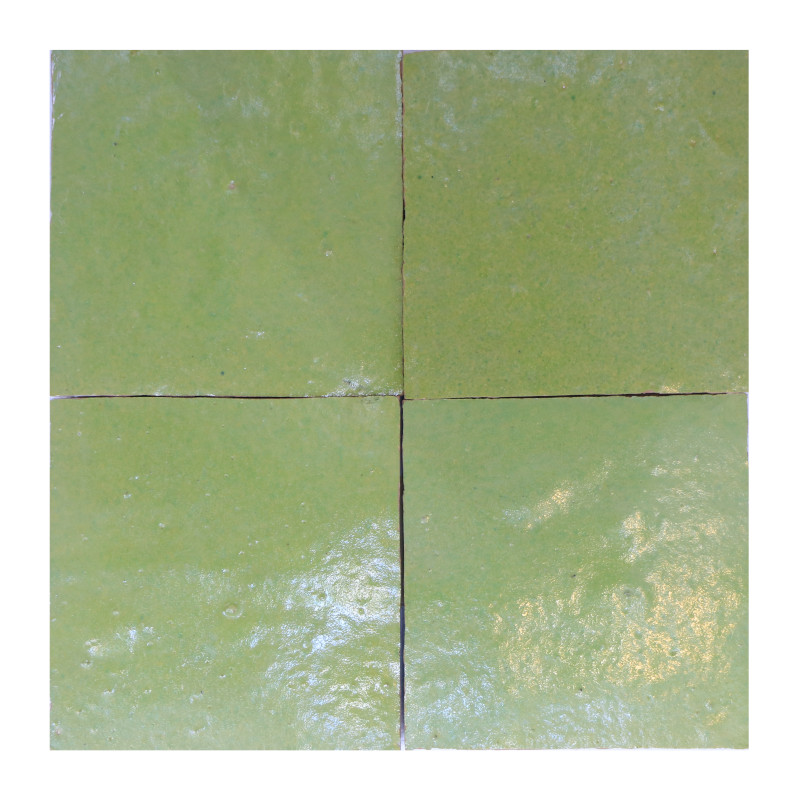 zellige 10×10 vert anis